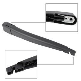 MACHSWON Rear Windshield Wiper Blade Arm Set Black 310mm 12inch for Ford Fiesta MK6 2011-2018