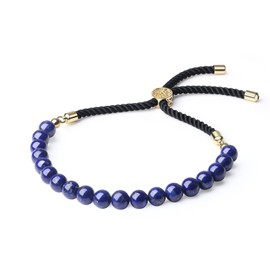 coai Mens Womens Lapis Lazuli Stone Bolo Bracelet