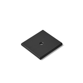 Khtumeware 10-Pack 1-1/2 Inch Square Backplate for Knobs in Matte Black Cabinet Hardware Knob Backplate/Back Plate