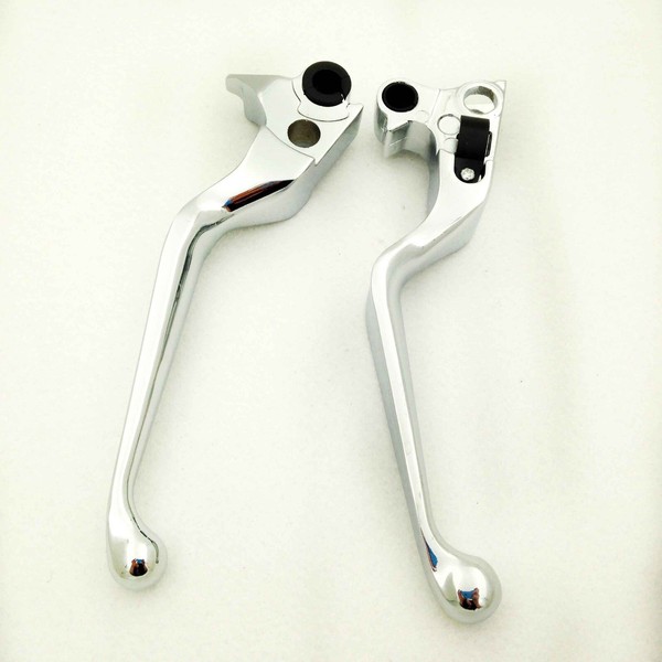 XKH- Motorcycle Parts Chromed Brake Clutch Hand Levers Compatible with 1996 2003 XL 1996 2007 Dyna Touring 1996 2007 Softail 2011 2014 Softail models [B018X7TFPC]