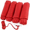 AOLEBA Boat Dock Lines 3/8''x 15'Dock Line Double Braided Nylon