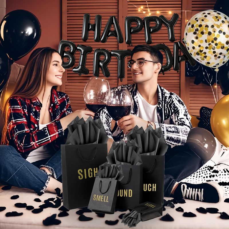 YIXAXKAO - Bolsas de regalo de 5 sentidos, decoración de