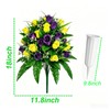 UYGHHK Artificial Memorial Day Flowers for Cemetery Grave Flowers Yellow