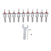 10PCS Countersink Drill Bits Adjustable Stop Tapered Countersink Bit for