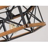 Rustic Farmhouse Large Plug in Pendant Light Fixture with Adjustable