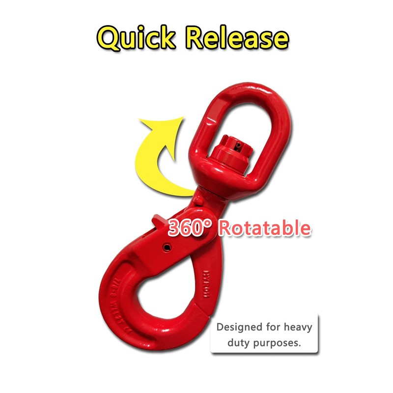 Heavy Duty Swivel Lifting Hook - 4410 lbs Capacity -