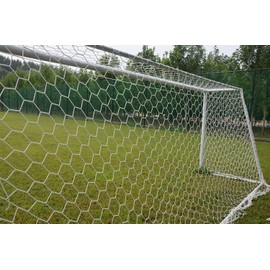 Aoneky Polyester Soccer Goal Net - 24 x 8 Ft - 4 mm Cord - Replacement Full Size Football Post Net- Heavy Duty Soccer Netting - NOT Include Posts