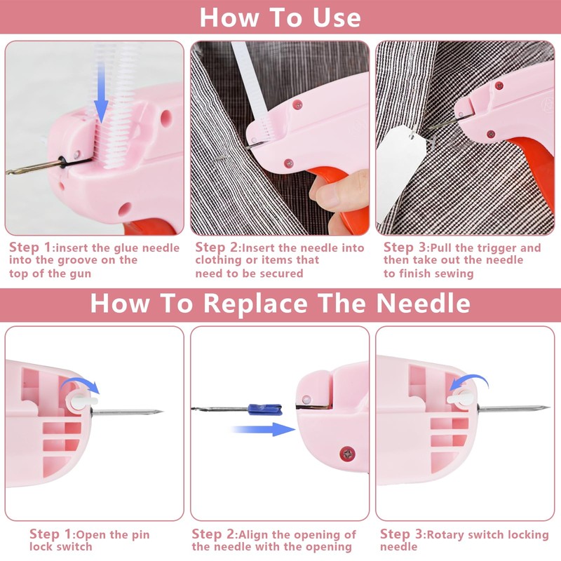 Stitchy Quick Clothing Fixer Micro Stitch Gun for Clothes Quick