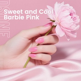 JODSONE 12 PCS Gel Nail Polish Base Gel and Top Coat Red Pink High Gloss Fashion Nail Polish Set