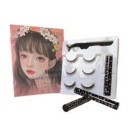 DIANA False Eyelashes, Magnetic False Eyelash Start Kit, 3 Types, Sweat Resistant, For Professional Dancers (Magnetic False Eyelashes, Magnet, Eyelashes, Eyelashes, Reusable, Reusable, False