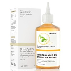 Ácido Glicólico 7% Toning Solución: 100ml Exfolia Rejuvenecimiento Tonificante Para Manchas Y Acné - Tónico de Uso Diario para Una Piel Más Radiante y con Textura Más Suave