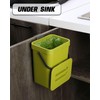 MONGTINGLU Compost Bin for Kitchen Countertop 5L/1.3 Gal Hanging Small