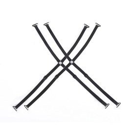 WILLWIN 2 Pcs Non-slip Removable Adjustable Cross Back Underwear Bra Shoulder Replacement Elastic Straps for Women