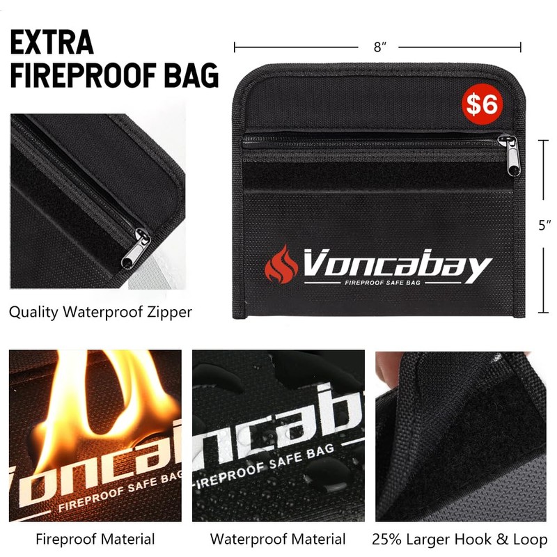 Voncabay Money Safe Box for Home with Sensor Light &