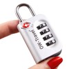 OW-Travel Luggage Locks TSA Approved (2 Pack Silver) 4 Digit