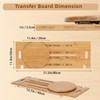 Slide Transfer Board with Turntable,Slide Board MakeTransfers Easier,Heavy-Duty Sliding Board