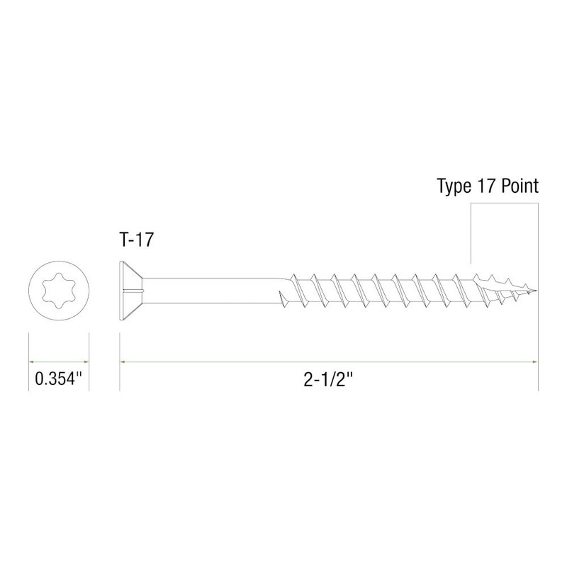 Grip-Rite P212STWH40, PrimeGuard Plus #9 x 2-1/2" White Trim Screws,