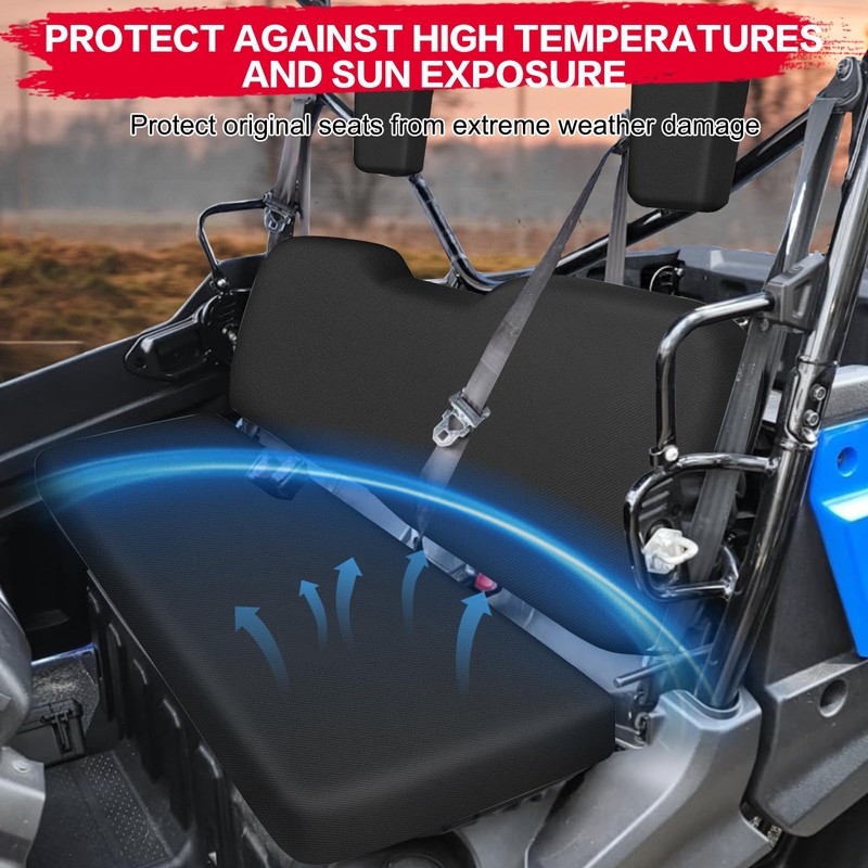 smotrcc Pioneer 1000 Seat Covers with Headrest Covers, Compatible with