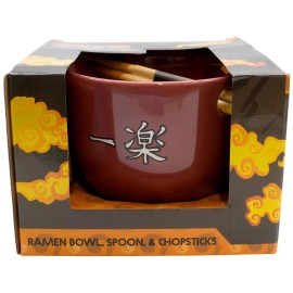 Culturefly Naruto Shippuden - Ramen Bowl, Spoon & Chopsticks Set - Culturefly
