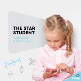 Enday Calculator Red, Basic Small Solar and Battery Operated, Large Display Four Function, Auto Powered Handheld Calculator School and Kids Available in Green, Blue, Purple, Grey, Pink, 1 PK C by Enday