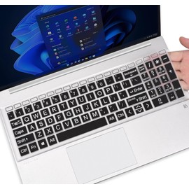 CaseBuy Large Print Keyboard Cover for HP 17 Laptop 17-cn 17-cp 17z 17t 17-cn3399nr 17-cp2199nr 17t-cn3004 17-cp2099nr 17-cn0001tg 17-cn4033cl cn2083dx 17-cn0025nr cn2099nr cn3097nr 17-cp3005dx -Black