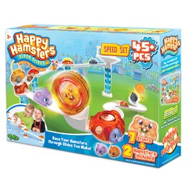 Happy Hamsters Marble Run Speed Set, STEM Educational Learning Construction Toy Kit for Boys and Girls Ages 3+