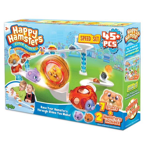 Happy Hamsters Marble Run Speed Set, STEM Educational Learning Construction