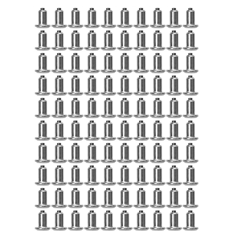 100PCS Tire Studs Silver Universal Wear Resistant Anti Slip Tire