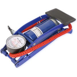 New Single Barrel Cylinder AIR INFLATOR Foot Pump CAR Van Bicycle Bike TYRE | Portable AIR INFLATOR Thumb Lock Connector Saving and Labor TIME Single Cylinder with Accurate Pressure Gauge