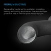 AC Infinity Flexible 6-Inch Aluminum Ducting, Heavy-Duty Four-Layer Protection, 25-Feet