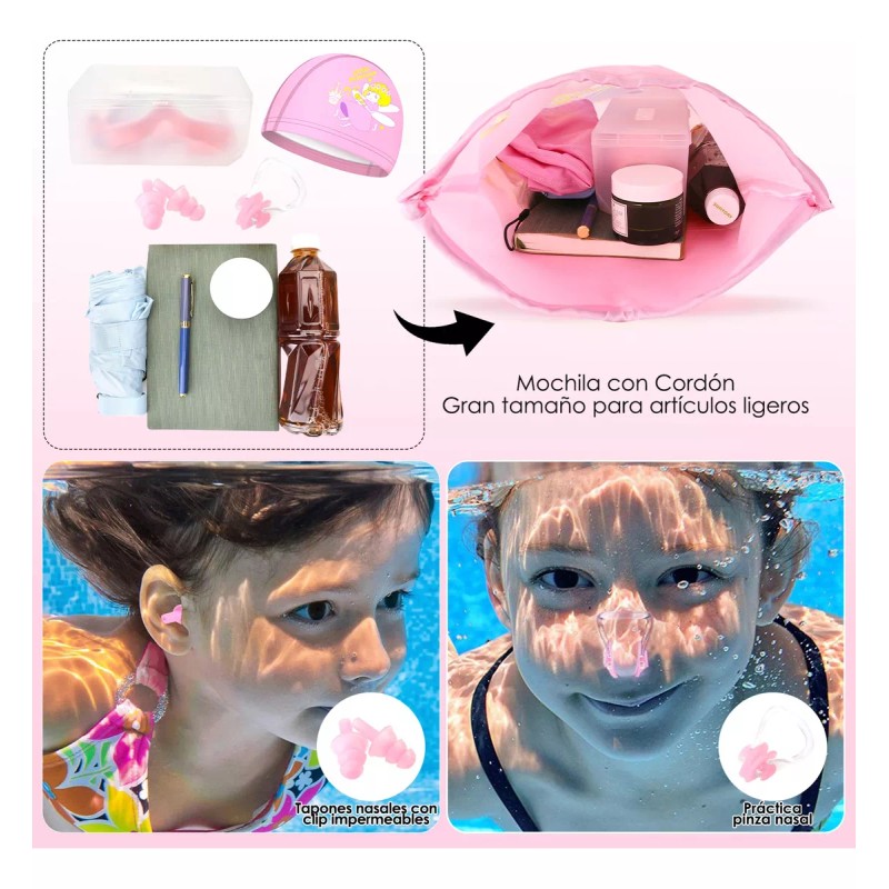 Retolit Gafas Goggles Natación Para Niños Antivaho Protección 6 En