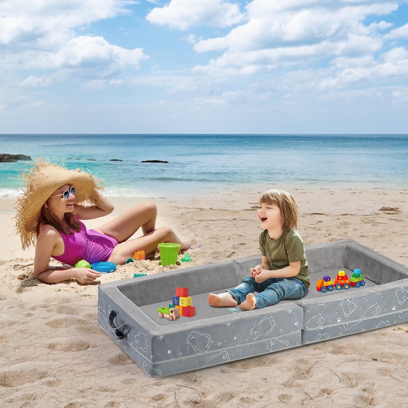 Umoving Portable Toddler Travel Bed – Foldable Soft Foam Floor