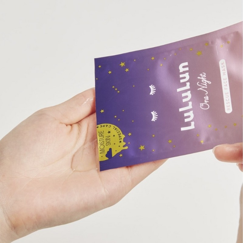 Lululun One Night Facial Mask Moisture Skin (Pink - 1