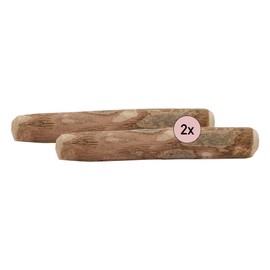 Kauies Olive Wood Chew Bone for Your Dog - 100% Natural, Vegan & Calorie Free - Long-life Dog Toy Made of Tested for Harmful Substances Wood, Made in Germany, Size S up to 10 kg (Pack of 2)