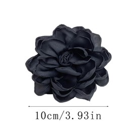 Broche grande de tela delicada, con diseño de flor de rosa, delicado, elegante, hecho a mano, para bodas, fiestas, banquetes, mujeres, vestido de ceremonia, accesorios de ropa, joyas, regalos del día