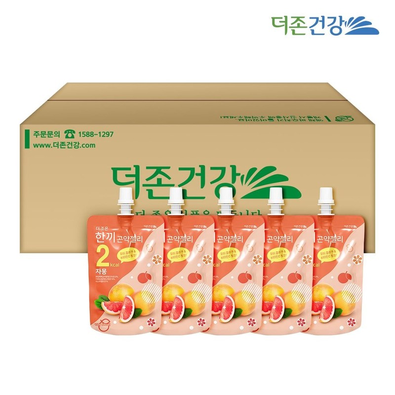 더존건강 한끼 곤약젤리 자몽 150g 10팩 알뜰포장