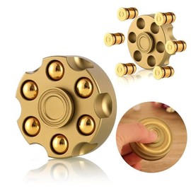 HERSE Revolver Bullets Brass Fidget Spinner