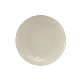 Tuxton China VEA-090 Plate, 9" Diameter, Round, Coupe, Microwave and Dishwasher Safe, Oven Proof, Fully Vitrified, Ceramic, Venice, American White/Eggshell, Pack of 24
