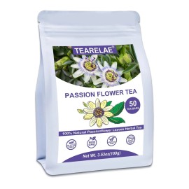 TEARELAE 100% Natural Passion Flower  50 Tea Bags herb for Relaxation & Sleep