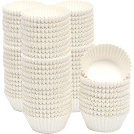 Gcardist 500-Count White Cupcake Liners Muffin Linner No Smell, Food Grade Baking Cups (Standard Size)