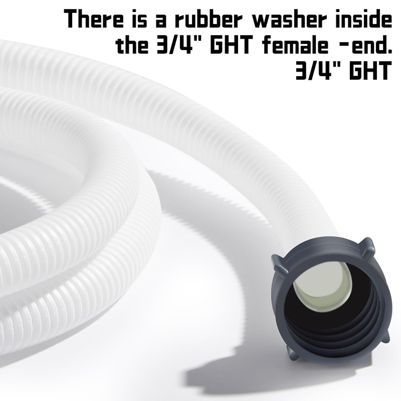 Conderyang Dehumidifier Drain Hose 3/4 Inches FHT Connection with Rust-Resistant