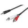 Goobay 33750-GB 20m 3.5mm Stereo Plug to 2x RCA Plugs