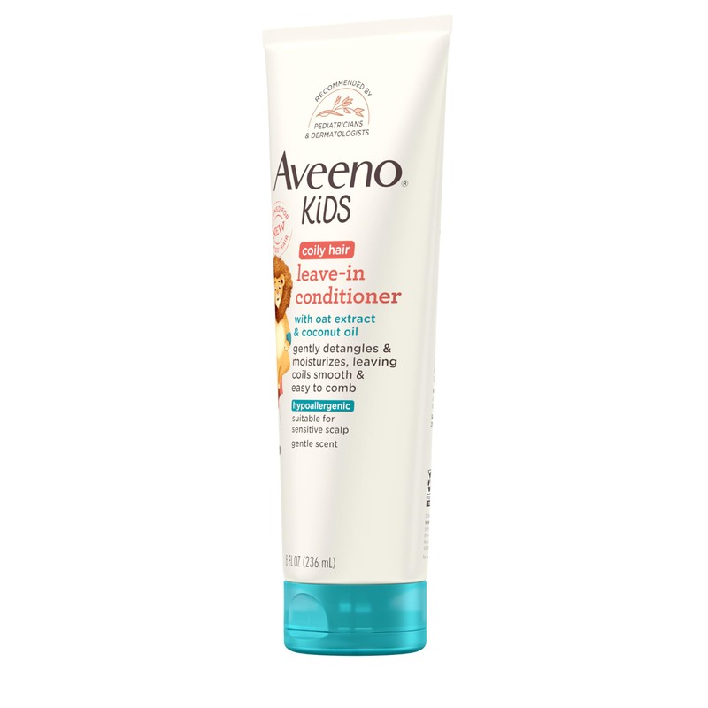 Aveeno Kids Coily Hair Leave-In Conditioner, Toddler Leave-In Conditioner for