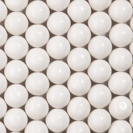 Candy Envy - White Gumballs - 1 Inch - Approximately 113 Gumballs Per 2lb Bag - Bulk White Candy - North American Made & Kosher Certified