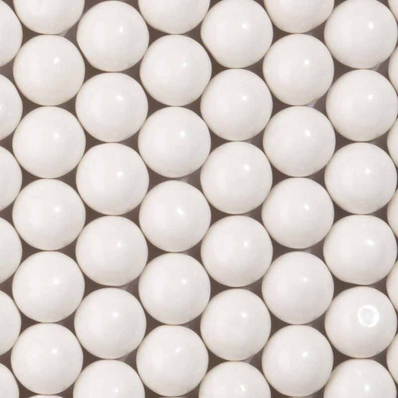 Candy Envy - White Gumballs - 1 Inch - Approximately