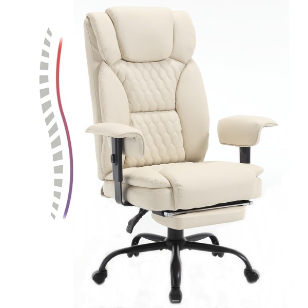Big and Tall Office Chair 400LBS with Wide Seat High