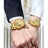 OLEVS Couple Watch His and Her Watch Set Mens Womens