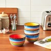 Tequila Sunrise Ice Cream Bowls Set of 4, 5.25-Inch Colorful