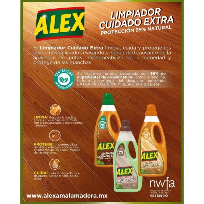 Limpiador Pisos Laminados Cuidado Extra Natural 750 Ml