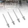 Rosette Rivets, 8PCS Aluminum Rosette Shaped Rivets Rustproof Cars Rose